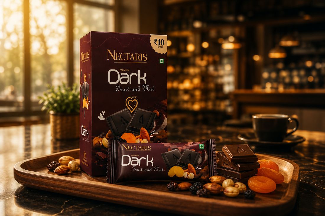 Nectaris Dark Fruit and Nut chocolate